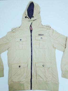 ThirtyTwo JP Walker Signature Snowboard Jacket Hoodie Canvas Tan Men's L Vintage